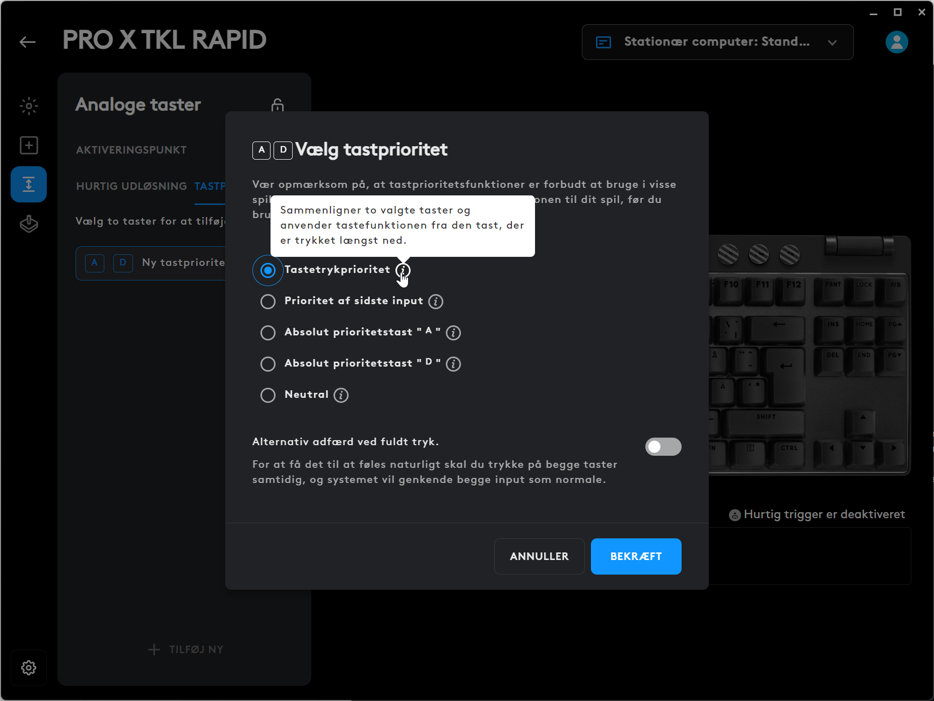 Logitech Pro X TKL Rapid 6 | eReviews.dk